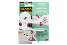 Scotch Desktop Tape Dispenser, White, Great for Gift Wrapping, 1 Dispenser C19-