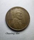 1929 Wheat Cent Woody Improper Alloy Mix Error Dual Fine Grain With Bold Stripe