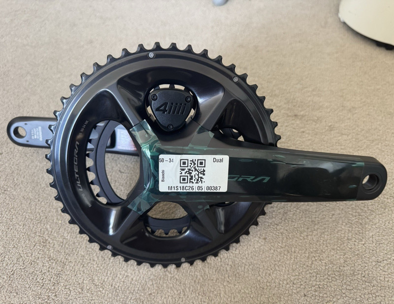Shimano Ultegra FC-R8100 172.5mm 50/34 Crankset + 4iiii Precision 3+ dual sided