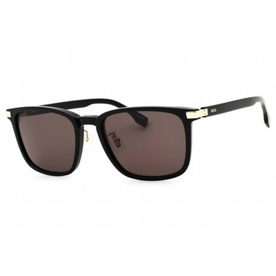 Hugo Boss Men's Sunglasses Black Gold Plastic Full Rim BOSS 1406/F/SK 02M2 IR