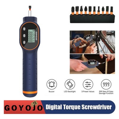 Digital Torque Screwdriver 1/4  Magnetic Drill Bit 10pcs Set Torque Repair Tool