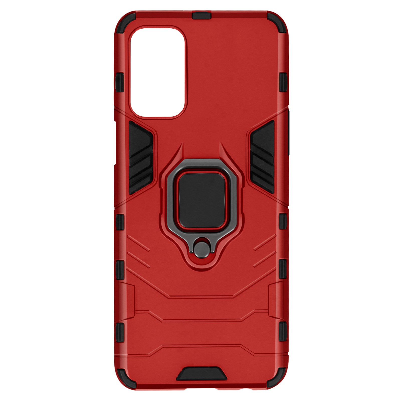 Protection Oppo A74 5G antichoc rouge bague support Oppo A54 5G