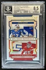 2025 National Treasures Josh Allen Patrick Mahomes II Patch Gold #/10 BGS 8.5