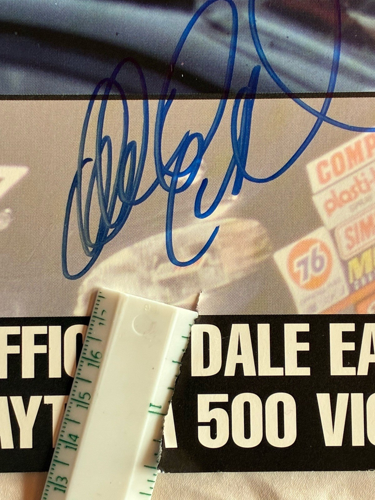 RARE EARNHARDTS’ WINS AT DAYTONA: AUTOGRAPHED DALE SR. BOOK & DALE JR. WIN PHOTO view 10