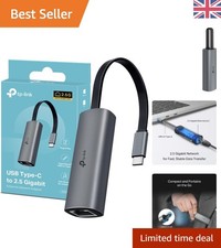 Compact 2.5 Gigabit USB-C Ethernet Adapter - Ideal for Gaming and Streaming