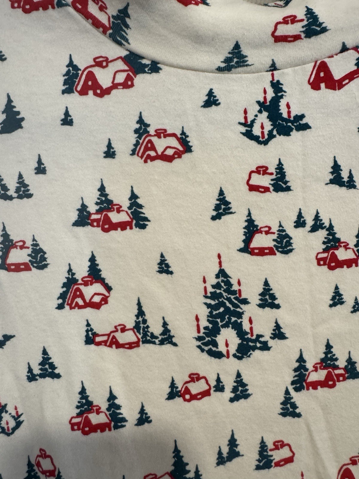 VTG White Stag L Christmas Cottagecore Granny Chic Long Sleeve Turtleneck Shirt