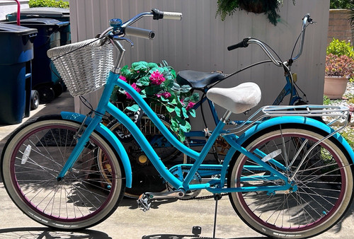 Evryjourney Women Beach Cruiser 3 Speed Step-Through Touring Hybrid Bicycle 26"