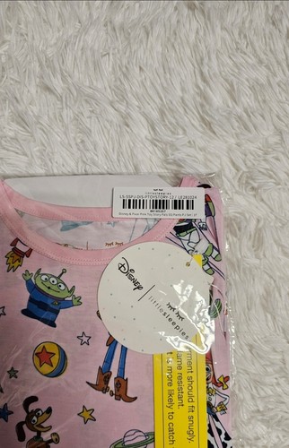 Little Sleepies Disney Toy Story PALS rosa zweiteiliger Pyjama 3T neu im Karton NEU - Bild 2 von 2