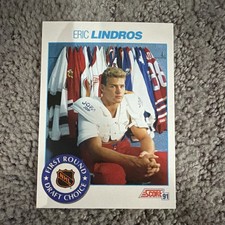 Score 1991 Eric Lindros #356 First Round Draft Choice Oshawa Generals NHL