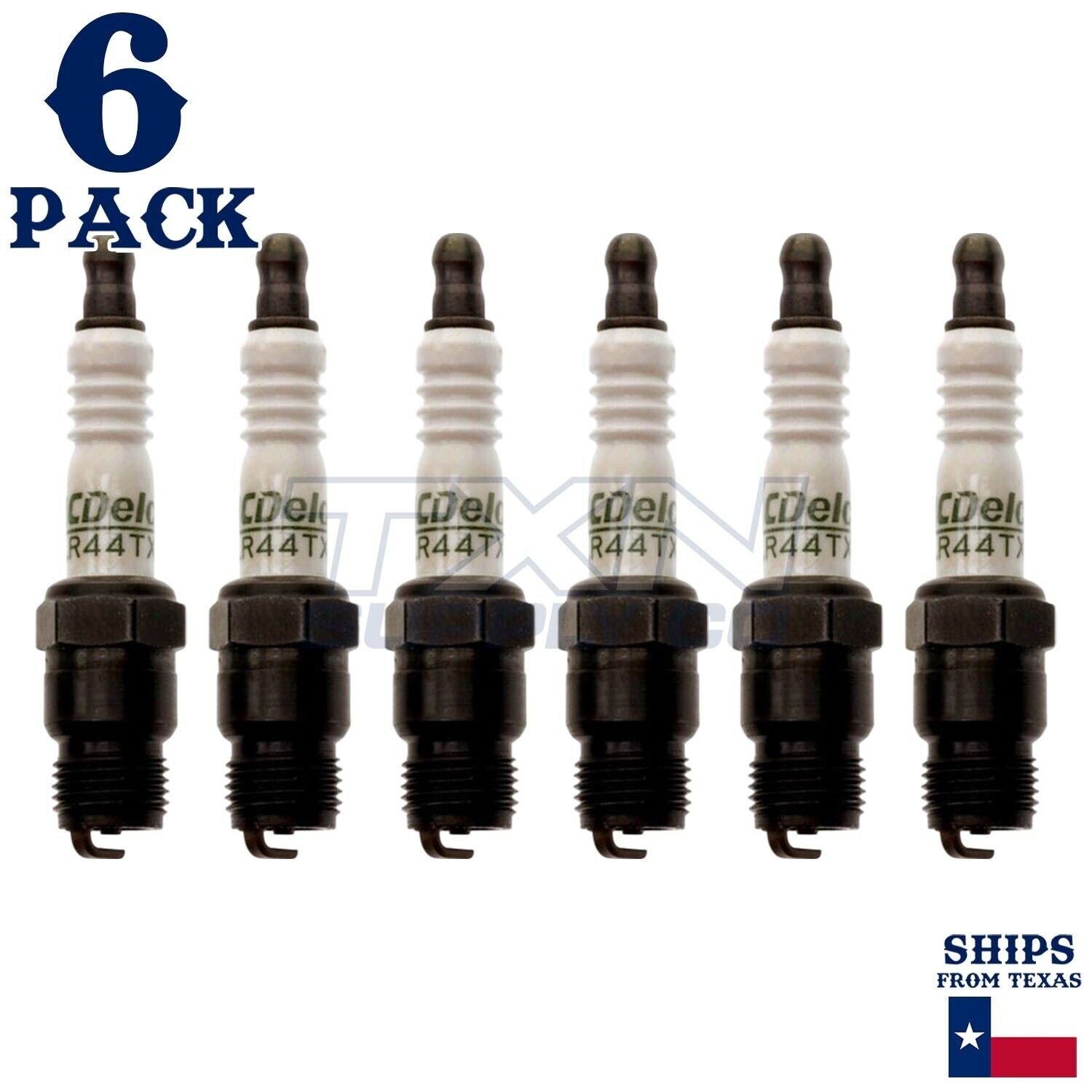 6 Pack Genuine GM ACDelco Spark Plugs R44TX