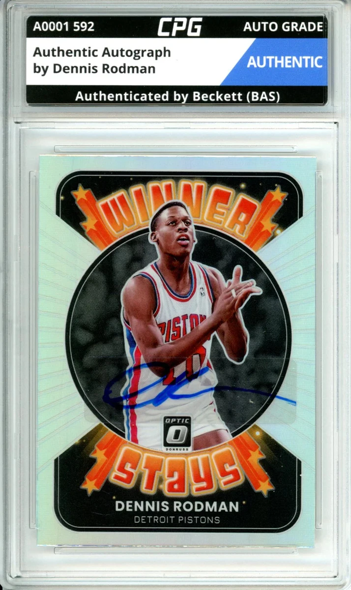 Panini Dennis Rodman Basketball Autographed Sports Trading Cards