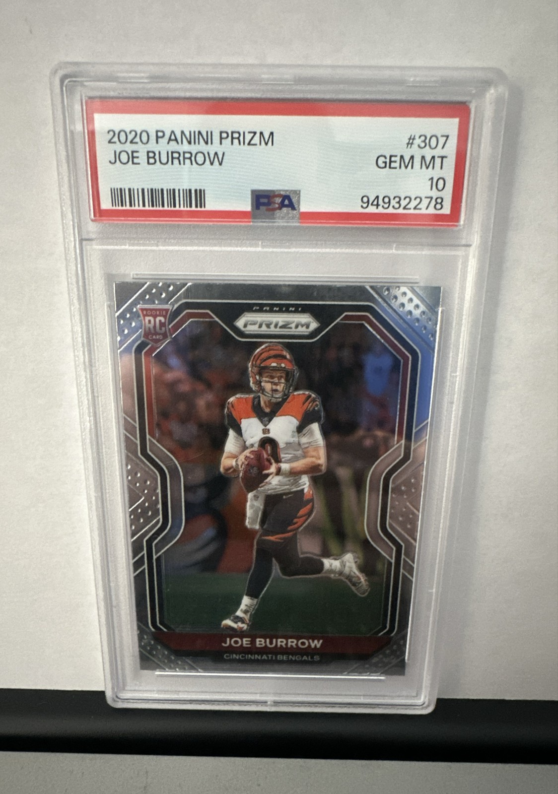 2020 Panini Prizm - Rookie Joe Burrow #307 (RC) PSA 10