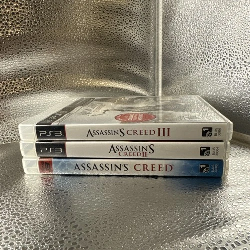 Assassins Creed 1 2 3 PlayStation 3 PS3 Assassins Creed Series All CIB GOOD COND
