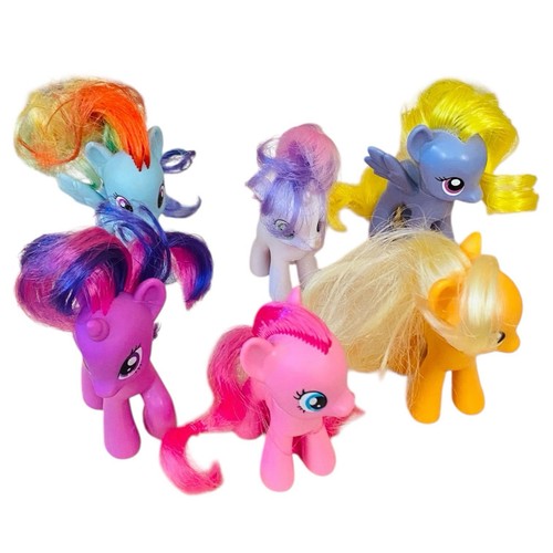 My Little Pony 2010 Brushable Hair Pinkie Pie Rainbow Dash Sweetie Belle MLP