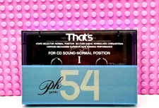 THAT'S  PH-I   54  1989  JAPAN   TYPE II    BLANK CASSETTE  TAPE (SEALED)