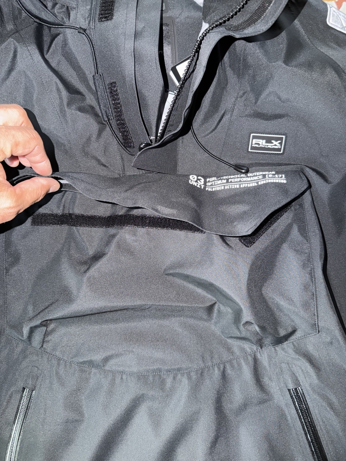 RLX Polo Ralph Lauren  03 Unit Waterproof Hooded Rain Tech pullover xl men image 9
