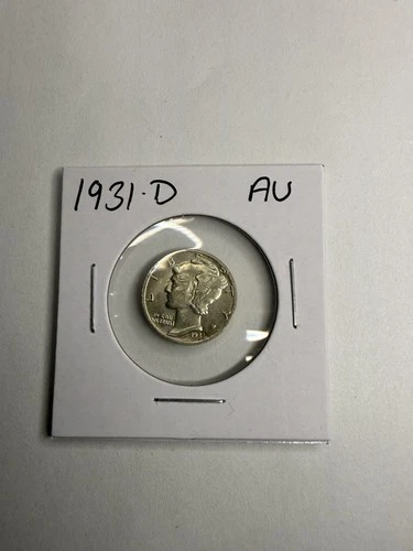 1931 D Mercury Dime - Almost Uncirculated Condition