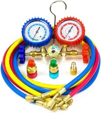 Ziss A/C Diagnostic Manifold Gauge Set for Refrigeration Charging, Fits R12... 