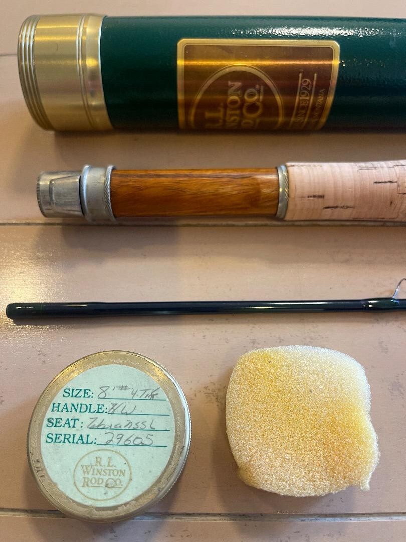 【美品】R.L Winston トムモーガン IM6 ゴールドスター ８f ４番 R.L.Winston Tom Morgan im6 8f #4 gold star Fly Rod Ship From