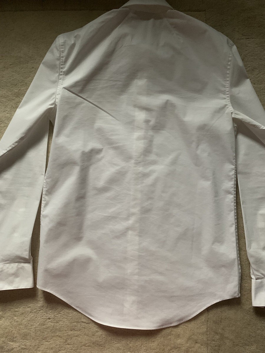 Kenneth Cole Reaction Men's Slim Fit Stretch Dress Shirt White 32X33 | eBay