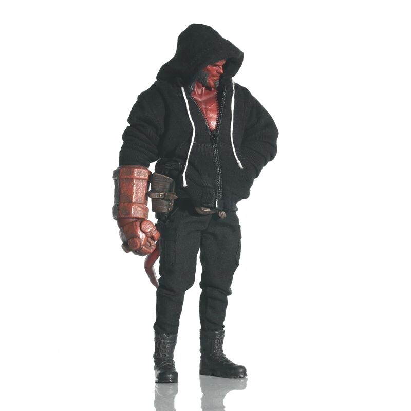 Felpa Con Cappuccio Per Mezco One:12 Hellboy (2019) - Abito In Tessuto Scala 1:12 - FIGLot