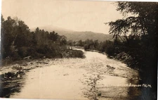 Austin Stream Bingham Maine RPPC Real Photo Postcard 1920s