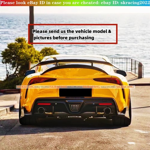 FOR 2020-2024 TOYOTA SUPRA A90 A91 CARBON FIBER GT REAR TRUNK SPOILER WING KITS - Picture 3 of 11