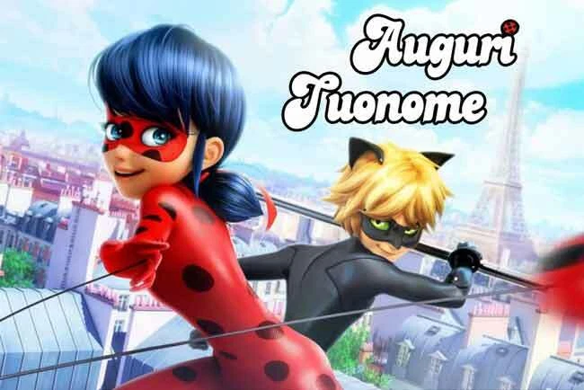 Cialda LADYBUG Miraculous con NOME Decorazione Torta Ostia o Zucchero 2020