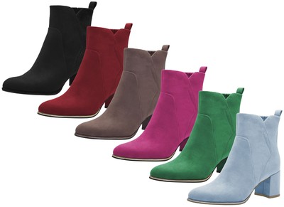 MARCO TOZZI Damen Stiefelette Ankle Boot spitz Blockabsatz 2-25095-41