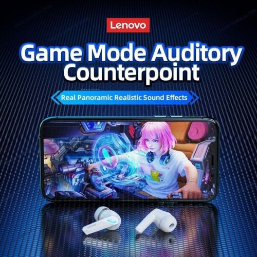 Original Lenovo GM2 Pro 5.3 Wireless Earbuds Dual Mode Gaming Headset Black NEW - Picture 4 of 22