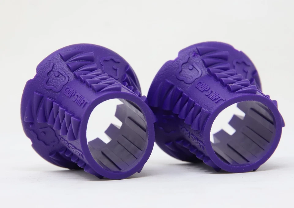 NOS SRAM GRIP SHIFT SHARK TOOTH GRIP COVERS PURPLE VINTAGE MTB OLD MOUNTAIN BIKE - Image 4 of 4