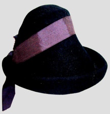 NWT 1940s MARGARET O'BRIEN MGM Star by Cinderella Blue Wool Brimmed Tall Hat