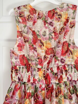 NWOT $1,150 Zimmermann Wonderland Silk Linen Elka Poppy NWOT $1,150 Zimmermann Wonderland Silk Linen Elka Poppy