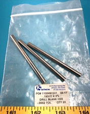 Lot of 3) J&S Tool “VPT” HSS Drill Blank .1930" x 3" Round Tool Bit Cutter .0002
