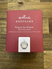 Hallmark Keepsake Ring In The Season 4th in Series Sleigh Bell Metal 2018