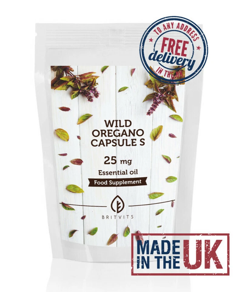 BRITVITS Oregano Oil 25mg Capsules GB
