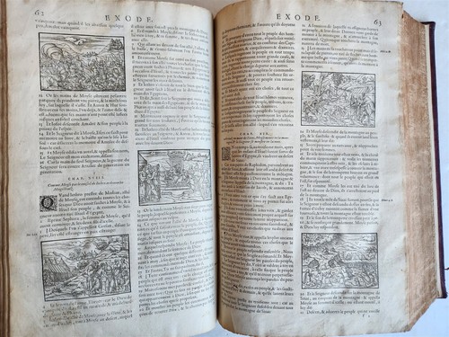 1578 BIBLE in FRENCH ILLUSTRATED antique MASSIVE FOLIO 16th CENTURY - Picture 23 of 24