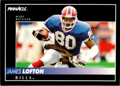 1992 Score Pinnacle #269 James Lofton Buffalo Bills NFL Football Card HOF Raider