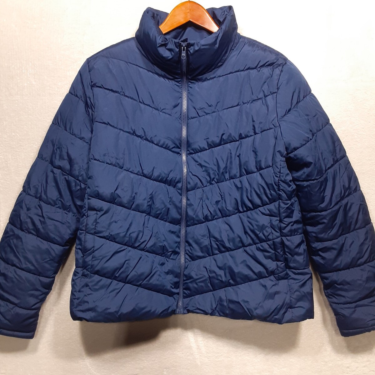 Old Navy Boys-Young Mens Puffer Jacket Lined/Full  Zip/Winter