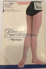 Body Wrappers Adult Professional Back Seam Convertible Foot Tights Nude Size M