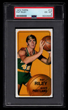 PAT RILEY 1970 TOPPS BASKETBALL ROOKIE CARD #13 PSA 6 EX-MT TALL BOY HOF NBA ... rookie card picture