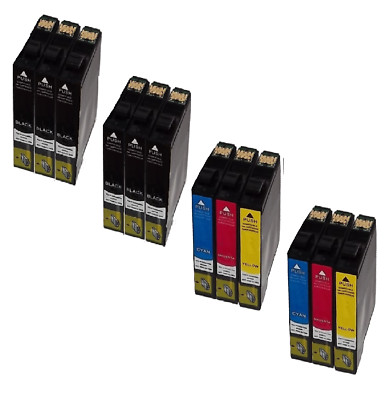 12 XL Druckerpatronen für Epson XP33 XP100 XP102 XP200 XP202 XP205 XP310 Home