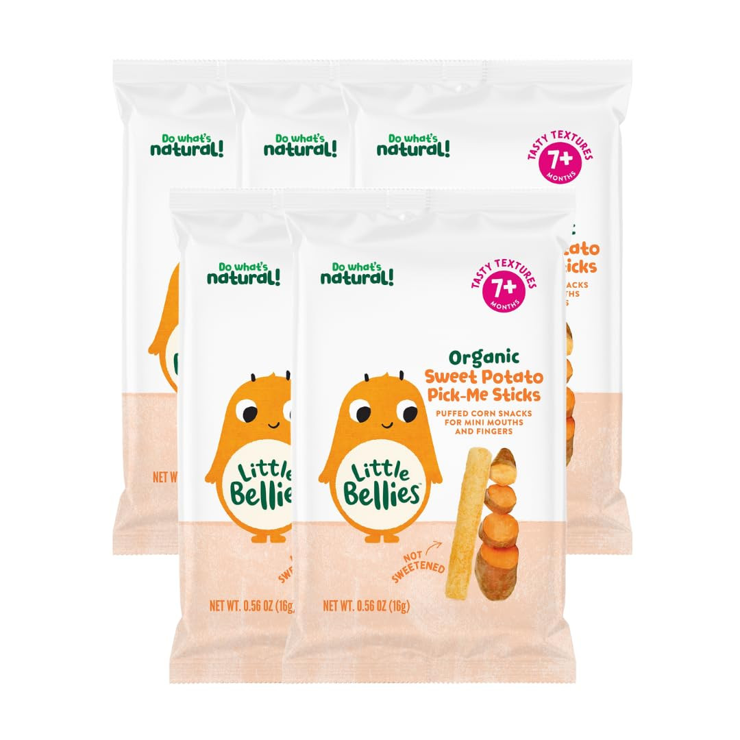 Organic Sweet Potato Pick-Me Sticks Baby Snack (Pack of 5 X 0.56 Oz Individual P