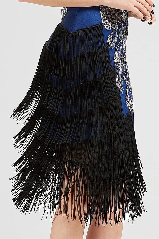 Deluxe Ladies 20s 1920s Roaring Flapper Costume Sequin Gatsby 20's Fancy Dress - Foto 5