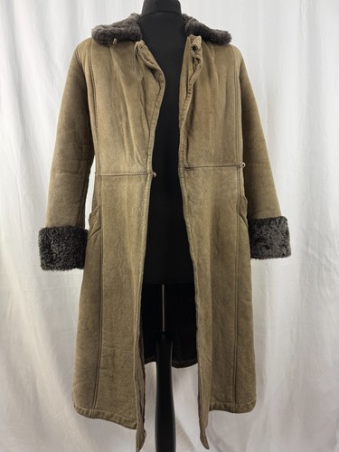 Loewe, Damen LOEWE Spanien Lammfell Mantel Braun Vintage 80er Größe 40 EU 10-12 UK