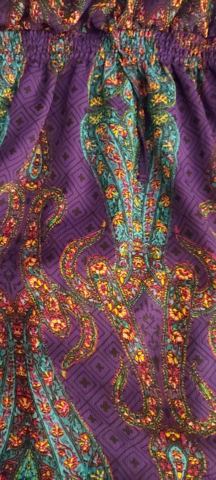 Nicole Miller Dress Paisley Purple  Size 12 - Image 3 of 4