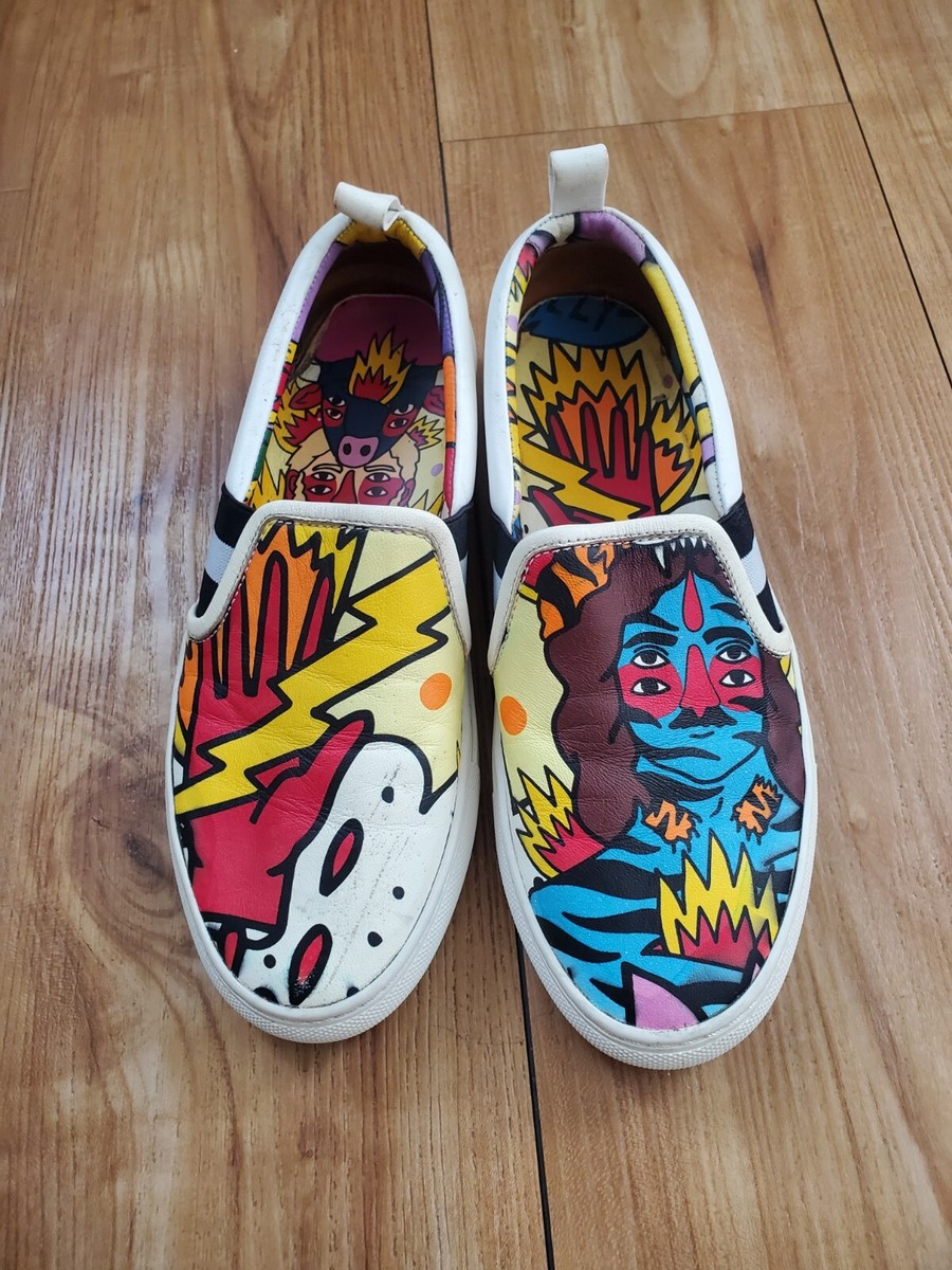 2017 Bally X Swizz Beats Womens Henrika Leather Slip On  display picture 3