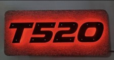 RENAULT T520 SCHEDA LED NEON 80x35CM +DIMMER E STAFFE 3D ACRILICO LETTERE 3D