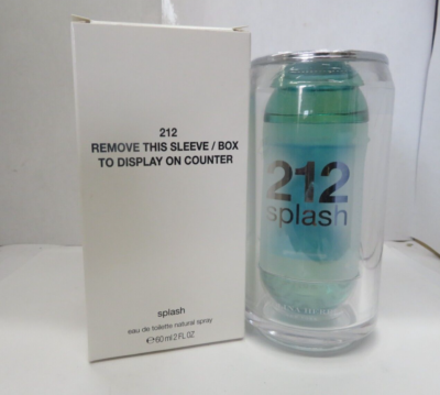 212 SPLASH BLUE BY CAROLINA HERRERA EAU DE TOILETTE SPRAY 2 FL OZ