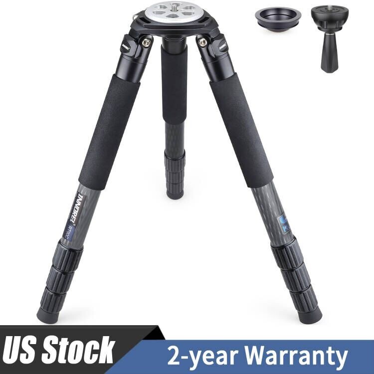 INNOREL Carbon Fiber Tripod Professional 40mm Tube  with Bowl Adapter for Camera